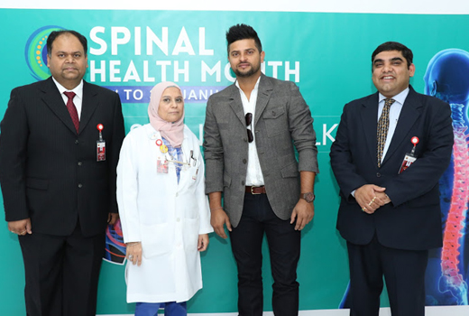 Suresh Raina Launches ‘Spinal Health Month’  